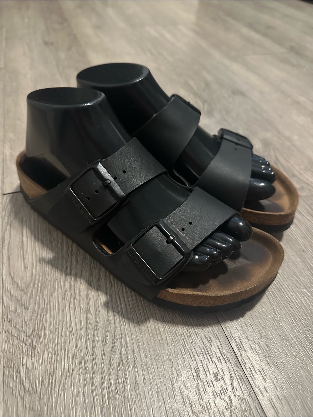 Birkenstock Arizona Black Leather Sandals Women’s Sz Eur 38